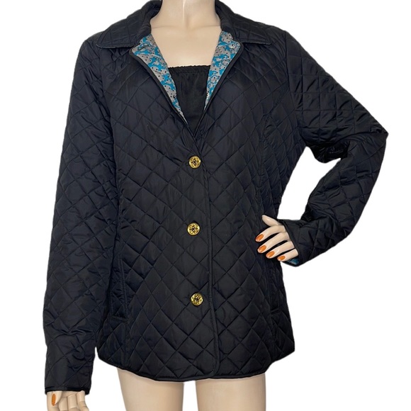 C. Wonder Black Quilted Barn Coat Jacket - Picture 2 of 16